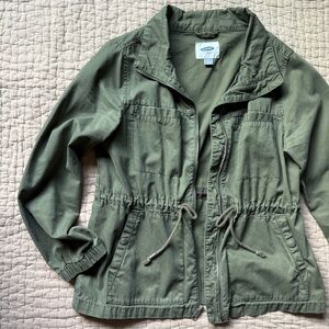 Old Navy Women's Olive Utility Jacket - Large